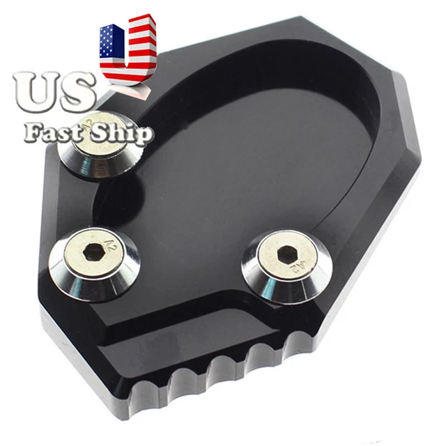 For KLX250  2009-2014 Motorcycle CNC Side Stand Kickstand Enlarge Plate Pad
