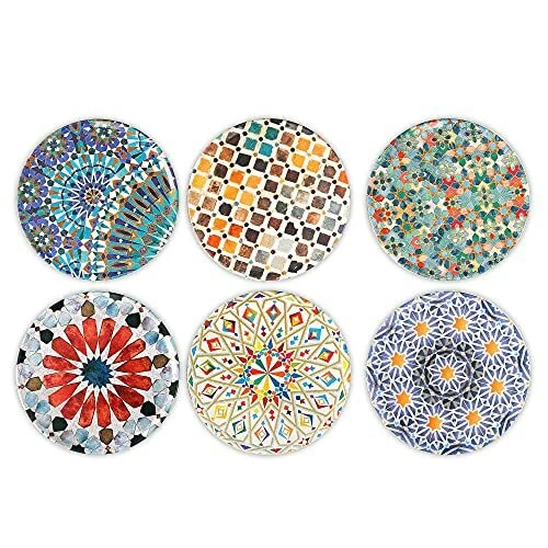 Okaei sous-Verres en liège pour Boissons, absorbants, avec Tour de Rangement,Lot