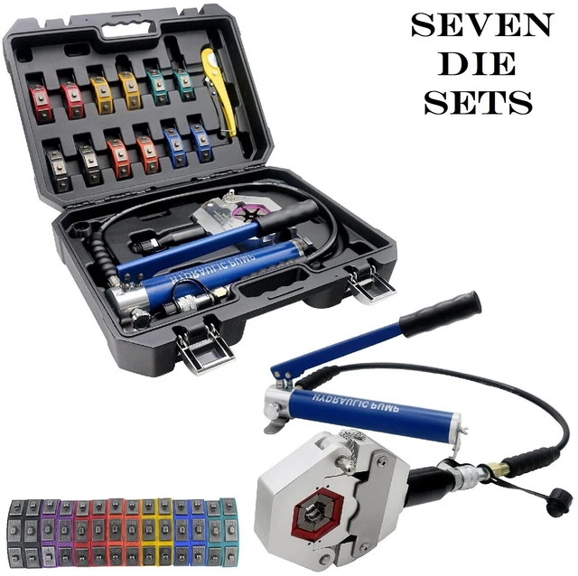 HYDRAULIC HOSE CRIMPING Tool AC Hose Crimper Kit Air Conditioning