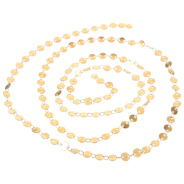 1 Roll Stainless Steel Jewelry Chain Link Chains Necklace Chains Craft Jewelry