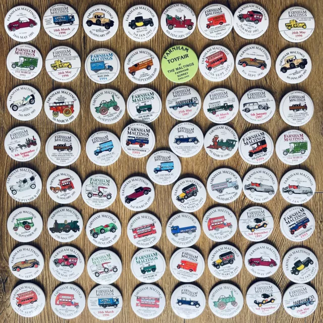 Farnham Maltings Vintage Badges Lot of 65 Badges Rare 1980s 1990s Pin Badge LOT