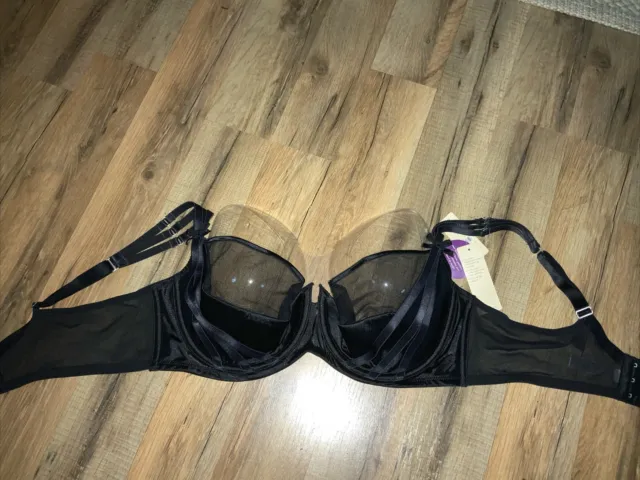 NWT $46 SERIOUSLY Sexy CACIQUE Lane Bryant BLACK DEMI CLEAVAGE SOLUTION BRA  40DD $29.00 - PicClick
