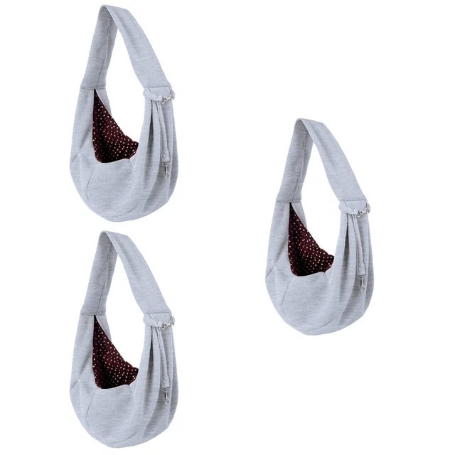3 piezas Portador de gatitos para gatos pequeños Pet Sling Bag Sling Portador para cachorros
