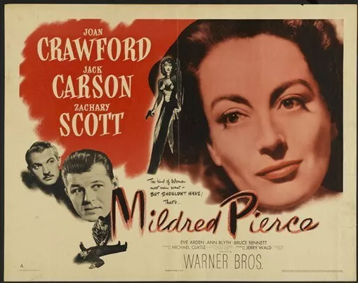 MILDRED PIERCE MOVIE POSTER Joan Crawford RARE VINTAGE