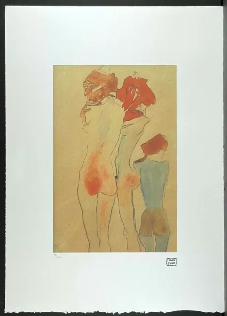 EGON SCHIELE * 50 x 70 cm * signed lithograph * limited # 191/200