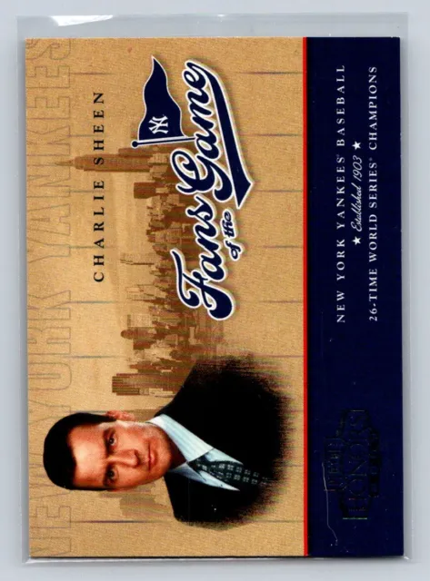 2004 Playoff Honors Fans of the Game Autographs #251FG-1 Charlie Sheen A4