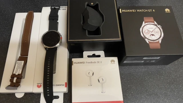 Huawei Watch GT 4 46mm Stainless Steel Case With Free Buds SE 2