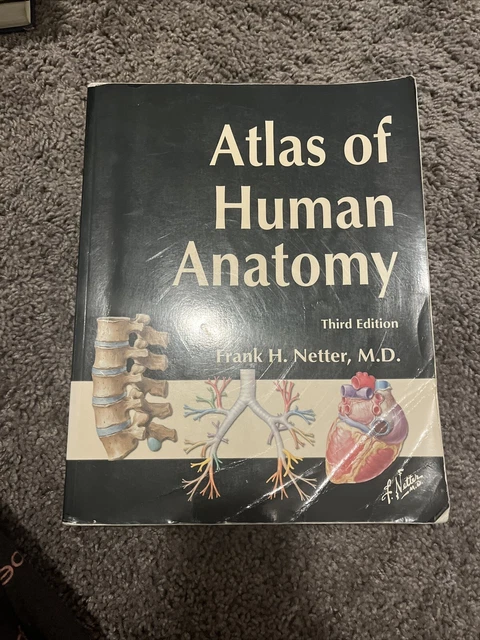 ATLAS OF HUMAN Anatomy by Frank H. Netter 2003 3rd Third Edition $50.00
