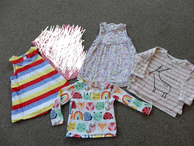 Bundle girls 9-12 months clothes dresses, tops, 4 items, incl Next