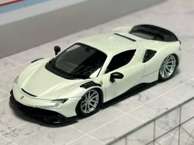 FERRARI Novitec SF90  - white - Fine Model 1:64