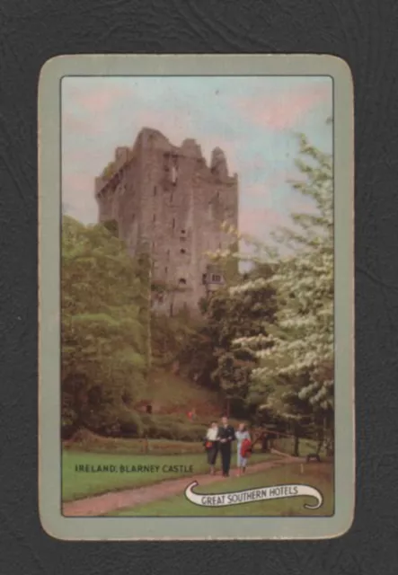 Vintage Single ADVERTISING Playing Card     GREAT SOUTHERN HOTELS -- IRELAND