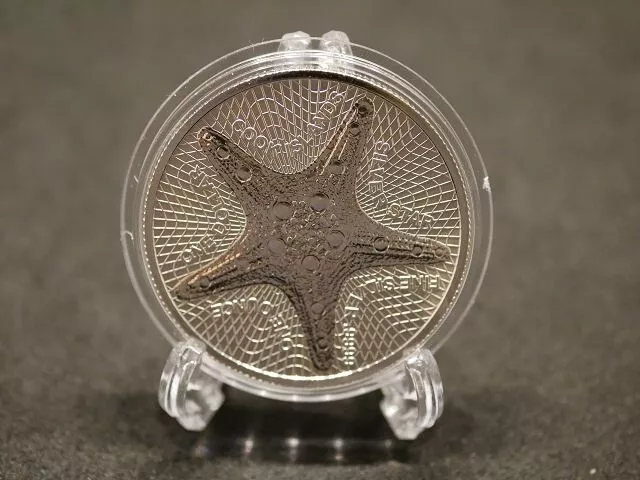 1oz .999 Silber 2020 Cook Islands Silver Star Seestern Starfish 1 Dollar Stgl/BU