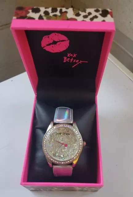 Betsey Johnson Sparkly Gemmed Watch