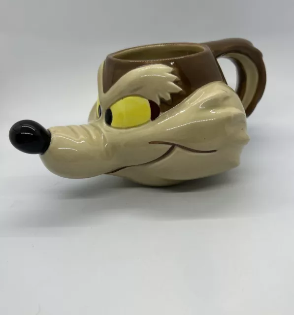 1989 WARNER BROS. Wile E. Coyote Ceramic 3D Mug - Looney Tunes by APPLAUSE  New
