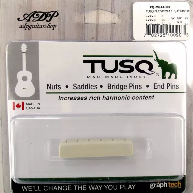 Sillet Graph Tech Tusq Acoustic Martin 1 3/4  PQ-M644-00 Slotted nut 44.3mm