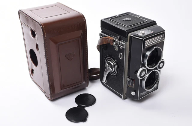 Rollei Magic II Automatic Twin Lens Reflex Camera with Original Leather Case