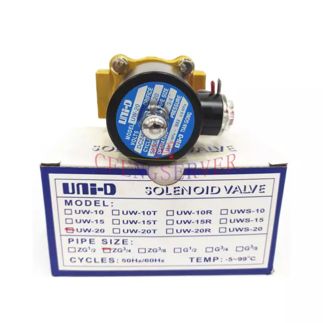 1PC New UNI-D UW-20 DC24V Solenoid Valve 2