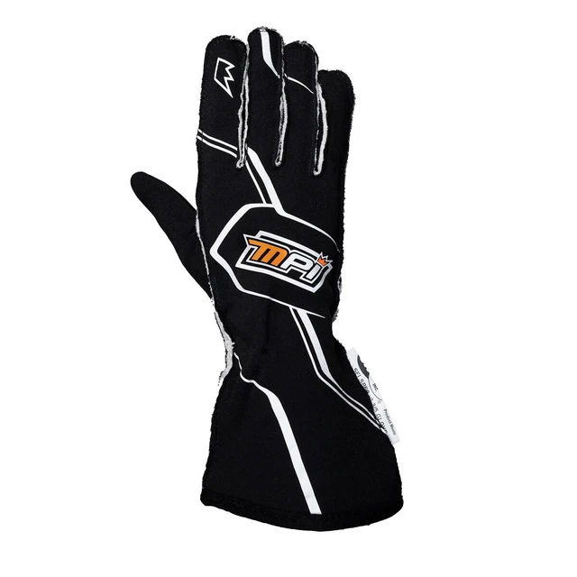 MPI USA MPI Racing Gloves SFI 3.3/5 Black Medium - MPI-GL-B-M