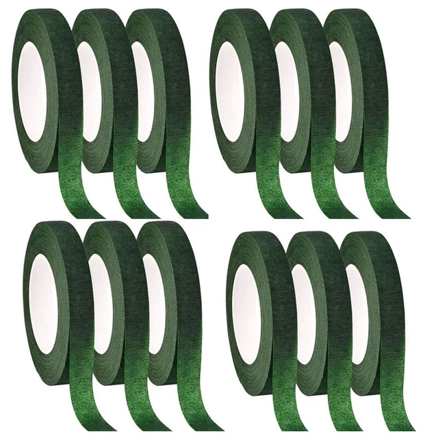 12 pezzi nastro fiorista stelo avvolgi fascia verde per mazzo di fiori blu S8R6
