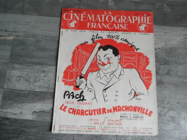 La Cinématographie Française n°1166 (20 juillet 1946) LE CHARCUTIER DE MACHONVIL