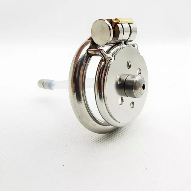 NEW MALE CHASTITY Device Chastity Cage Ring Flat Chastity Device Metal ...
