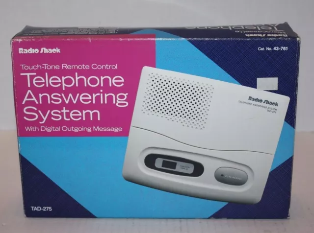 NOS RadioShack Touch-Tone Remote Control Telephone Answering System TAD-275