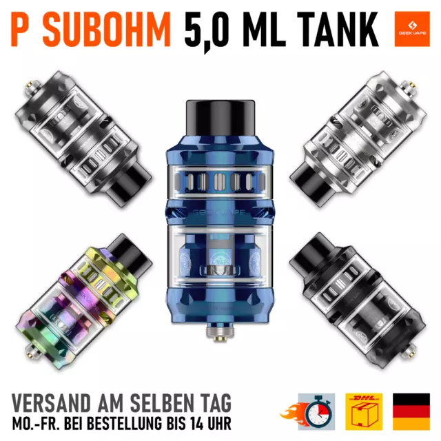 Geekvape P Subohm Tank Verdampfer DL RDL Z Serie Top Geschmack Auslaufsicher 5ml