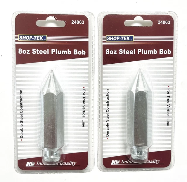 Bob plomada de acero Shop-Tek 2 piezas 8 oz, 24063