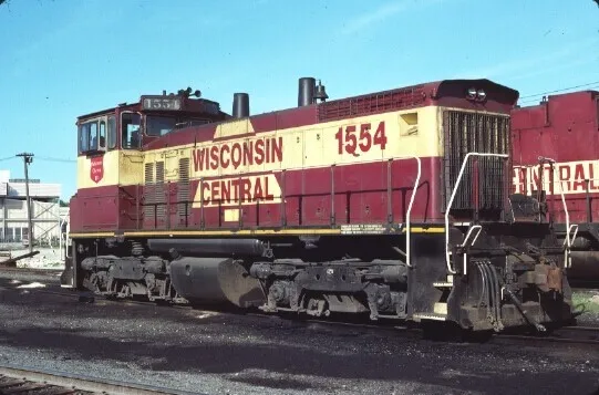 Wc 1554 Sw-1500 Neenah Wi (Wisconsin Central) Original Slide 06-04-89 T13-5