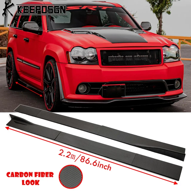 Real Carbon Fiber Side Body Skirt Splitter Bottom Extension Lip Under Spoiler Rocker Panel Fits Acura TLX (2021-2025) NexaNovo