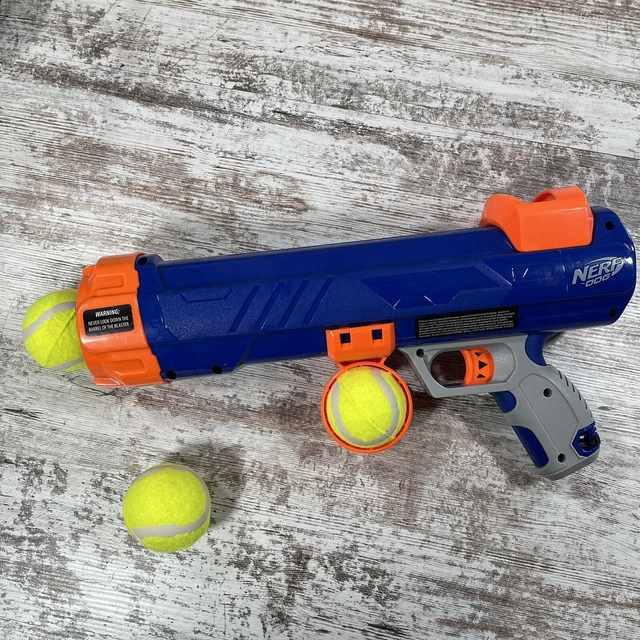 NERF PUPPY DOG Gun Tennis Ball Blaster Shooter Launcher Yard Park Toy