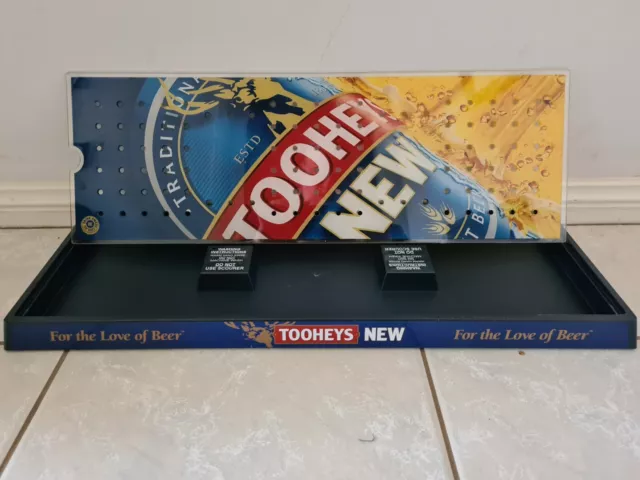 Tooheys New Branded Beer Acrylic/Perspex RARE/COLLECTABLE Drip Tray Brand New