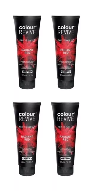 Osmo Colour Revive Conditioning Cream Radiant Red 225ml Pack of 4