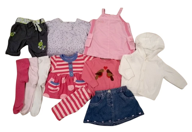 Baby Girls Age 0-3 Months Bundle Of Dresses Jumpers Dungarees Outfits & Sets