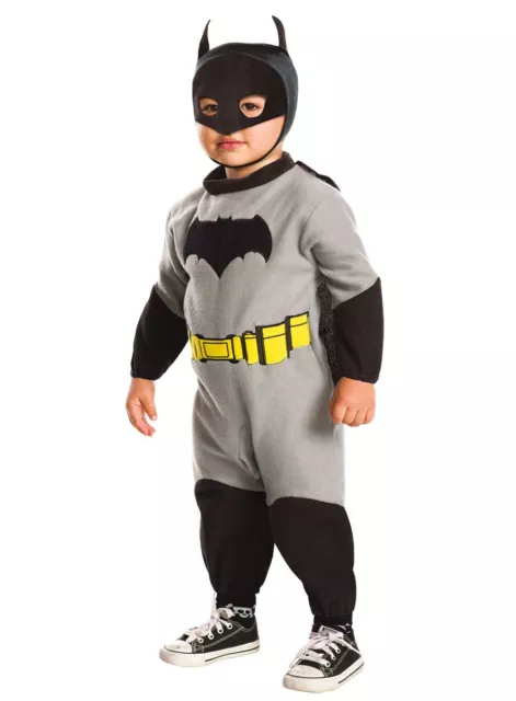 Batman - Superhelden-Overall und Stoffmaske für Kleinkinder