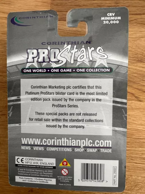 ProStars Corinthian Platinum Figure : Nigel Martyn Leeds United - 2001/02 season 3