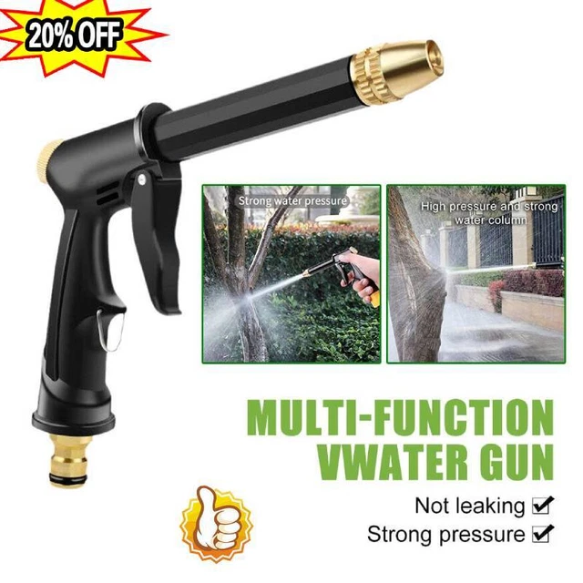 Hochdruck Wasserpistole Metall Messing-Gartenspritzpistole Düse Auto-Sprühlanze-