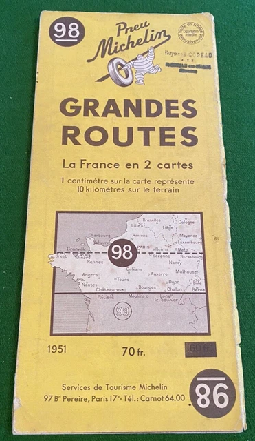 CARTE MICHELIN N° 3 Bruxelles - Liège 1930 EUR 16,00 - FR