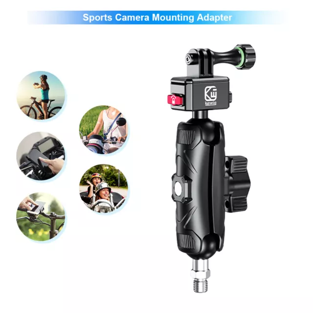 Crab Claw Clip Aluminum Alloy Ball Head Clamp Mount Super Holder Stand for GoPro 3