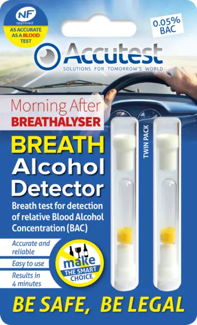Alcohol NF Breathalysers For France Disposable Breath Tester Kit Certified EU UK