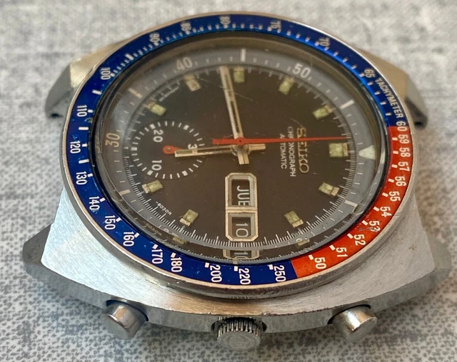 Seiko 6139 6000 6002 Chronograph Pepsi Pogue 19mm Watch Bracelet