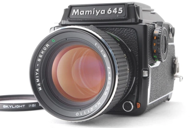 《N MINT+++》Mamiya M645 1000s Waist Level Finder + Sekor C 80mm f/1.9 Lens Japan