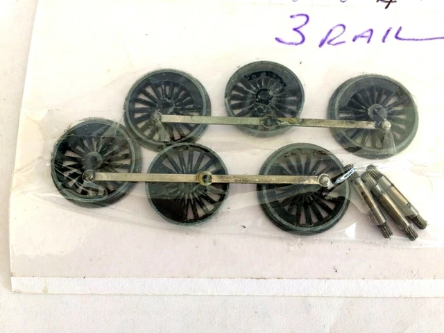 HORNBY DUBLO 6 MAIN WHEELS & AXLES 4MT 2.6.4T TANK LOCOMOTIVE 3 rail EDL 18