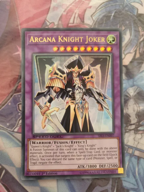 Yugioh Arcana Knight Joker SBLS-EN007 SPEED DUEL Ultra Rare Mint Condition 1st