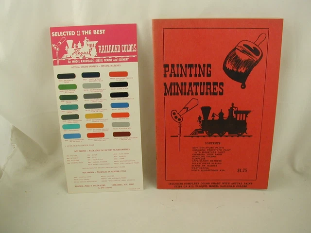 Model Train Color Sample PAINTING MINIATURES MODEL Railroad Trains Scenery Color Chart Included ...
