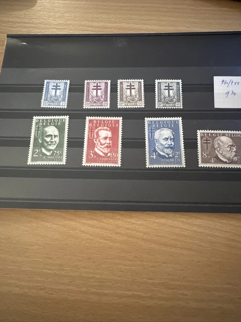 Belgique Timbres Poste Cob N° 930 / 937  Neufs** Sans Charniere