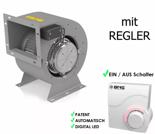 Industrie Ventilateur Radial Soufflerie Centrifuge Axial + Contrôleur