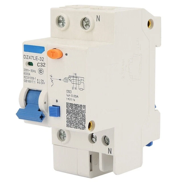Sensitive DZ47LE 32 1P+N Earth Leakage Circuit Breaker for Personal Protection
