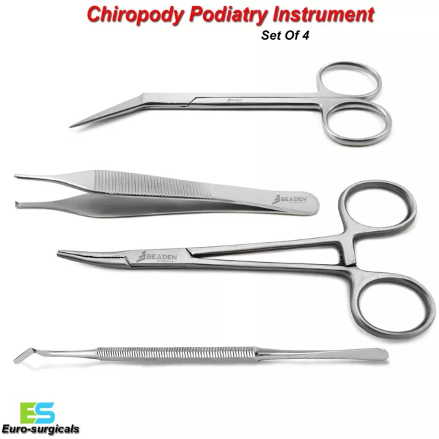 Podiatrist Nail Scissors Ingrown Nail Removal Chiropody Toenail Surgery Kit Set