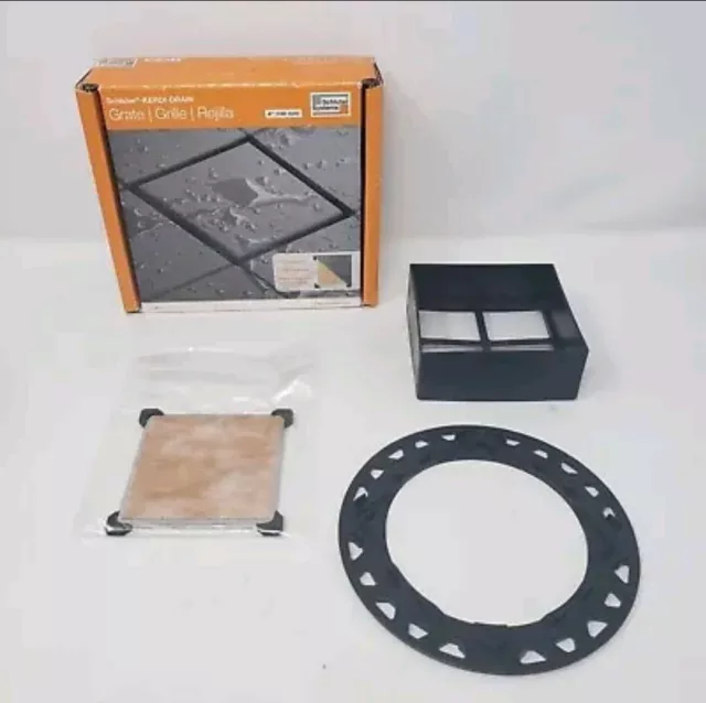Schluter KERDI-DRAIN - Grate Kit - 4" Tileable - Flange Kit Sold Separately